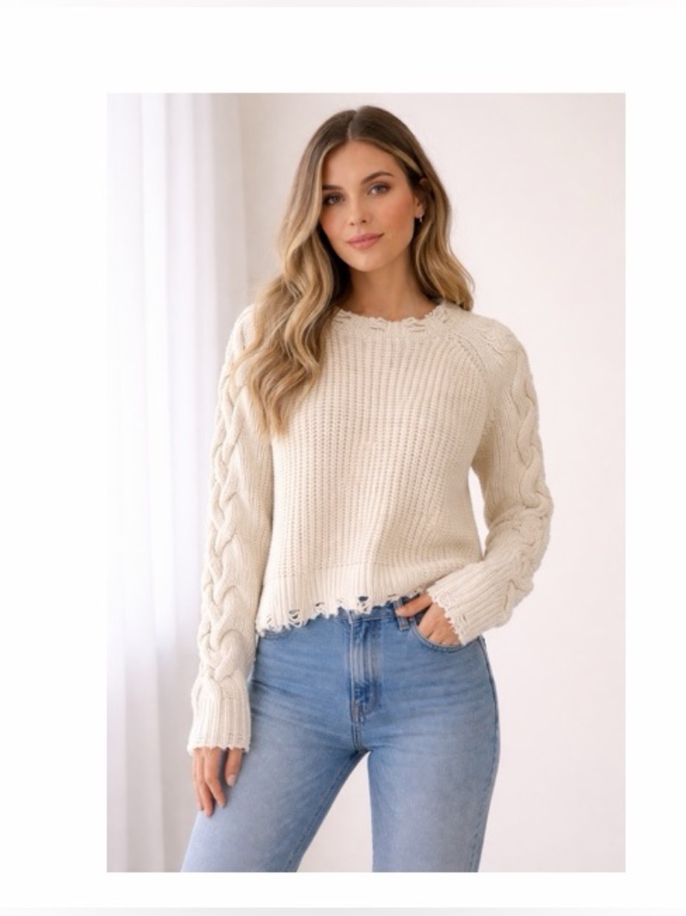 Esqualo Chunky Knit Oversized Sweater